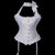 Sexy Bustier Top Ruffles Bowknot Satin Corsets With G-String