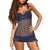 Push Up Two Pieces Tankini Swimdress Beach Wear