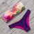 Sexy Off Shoulder Swimsuit Bathing Suit Bikini Set