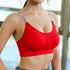 Bandage Strap Shoulder Letter Printed Sport Bra