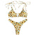 Sexy Swimwear Beach Suit Sunflower High Cut Bikini Set