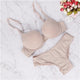 2019 women underwear solid brand bra thong sets sexy plus size lingerie suit lace bra and panties female push up bra set