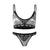 ANNJOLI 3XL Plus Size Sexy Lingerie Set Bralette Women Bra Letter Print Lace Patchwork Women Underwear Sets  Bra and Panty Set