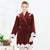 Luxury Solid Color Thick Sexy Robe Lace Edge Lingerie Robes