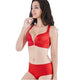 Plus Size Push Up Bra Brief Set Intimates Thin Butterfly