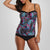 Tankini Set Vintage Floral Print Swimsuit Padded Swimwear