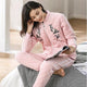 Super Thick Coral Velvet Quilted Pajamas Winter Loungewear