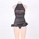 Valentine's Day Sexy Hot Erotic Underwear Banded Mesh With Chains