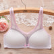Comfort Breathable Wire Free Bras Gather Cute Solid Small Bust
