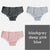 Cotton Panty 3Pcs/lot Solid Women's Panties Comfort Underwear Skin-friendly Briefs For Women Sexy Low-Rise Panty Intimates L XL