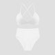 De Monarchia Sexy Lingerie Set Cotton Thin Screw Thread Push Up Bra Set beauty back Women Bra Panties Set Comfort Underwear