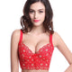 Women Five Hook and Eye Push Up Bras Lace Thin Cup