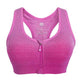 Women Zipper Front Shockproof Gym Clothing for Women Sports Bra