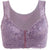 Front Closure Embroidery Lace Bra Full Coverage Underwire Lingerie