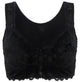 Front Closure Embroidery Lace Bra Full Coverage Underwire Lingerie