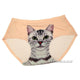 Women Sexy Underwear 3D Cat Print Panties Hipsters