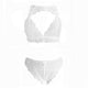 High Waist Sexy Lingerie Set Solid Seamless Brief Set