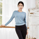 Long Sleeve Yoga Top Cut Out Open Back Yoga Shirts