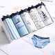 LANGSHA 5Pcs/lot Women Panties Sexy Cotton Underwear Girls Cute Printed Intimate Plus Size 4XL Briefs Lady Breathable Underpants