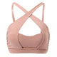 Pink Sports Bra For Women Gym Fitness Running Bras