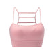 Openback Padded Fitness Top Bras For Gym Wireless Yoga Bra