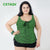 Plus Size High Elastic Cross Straps Slim Swimdress Wire Free With Chest Pad