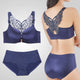 Plus Size Bra Set Lingerie Underwear Women Set Push Up Bra Brief Set