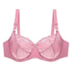Plus Size Bras For Women Flower-Dotted Unlined