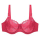 Plus Size Bras For Women Flower-Dotted Unlined