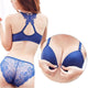 Queenral Front Closed Push Up Brassiere Panties Sexy Underwire Bra Set For Women Underwear Solid Color Female Lingerie Briefs