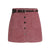 Pencil Skirts Single Breasted Pockets Bodycon Mini Skirt With Belt
