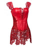 Lace Steampunk Corset Dress Gothic Bustier Corset