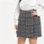 Plus Size Women Mini Tweed Skirt Elegant Office Short Skirts