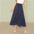 Multicolor Full Length Mid Waist Skirt Women Skirts