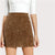 Office Lady Corduroy High Waist Mini Bodycon Pencil Skirt