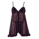 Sexy Spaghetti Strap Velvet Babydolls Erotic Nightwear Valentines Gift