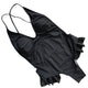 Women Deep V High Cut Swimwear One Piece Swimsuit