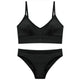 TERMEZY 2019 New Women Fashion Cotton Lingerie Wireless Bras For Women Push Up Bra Set comfortable Sexy Underwear Free Shipping
