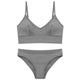 TERMEZY 2019 New Women Fashion Cotton Lingerie Wireless Bras For Women Push Up Bra Set comfortable Sexy Underwear Free Shipping