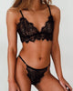 Sexy Embroidered Lingerie Through Bra