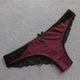 Voplidia 2019 Underwear Women Panties Sexy  See Through Female Seamless Lace Lingerie Gauze Bow Briefs PM037