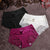 Women Ice Silk Panties Seamless Briefs Set Sexy Lace Underwear Low Waist Patchwork Lingerie Underpants 3pcs/lot #F