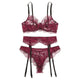 Women Lingerie Corset Lace Underwire Racy Muslin Sleepwear Underwear Tops and Briefs Fashion Sous Vetement Femme Sexy Ensemble