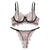 Women Lingerie Corset Lace Underwire Racy Muslin Sleepwear Underwear Tops and Briefs Fashion Sous Vetement Femme Sexy Ensemble