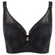 Women Big Size Lace Bra Thin Mesh Push Up Full Coverage Vest Bras