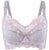 Ultra-thin Full Coverage Underwire Lace Floral Embrodiery Plus Size Bra