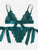 Tie Side Scalloped Trim Lace Lingerie Set