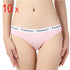 10 Pieces Panties Sexy Briefs Female Underpants Hipster