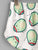Cartoon Avocado Print Tee And Shorts Set