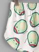 Cartoon Avocado Print Tee And Shorts Set